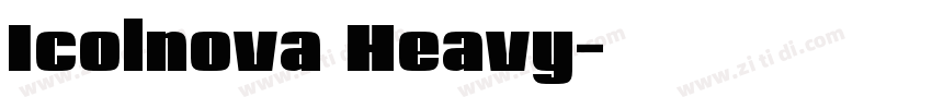 Icolnova Heavy字体转换